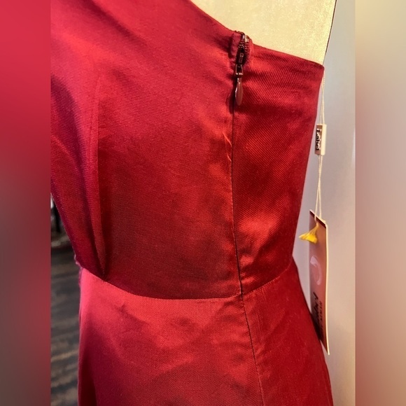 Ritu Kumar Label Wine One-Shoulder Dress - Picture 7 of 13